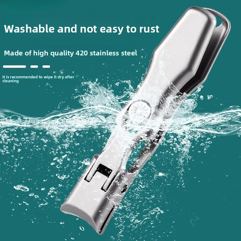 

Stainless Steel Nail Clipper Anti Splash Large Opening Precision Cutting Dead Skin Removal for Home Travel Salon Personal Use
