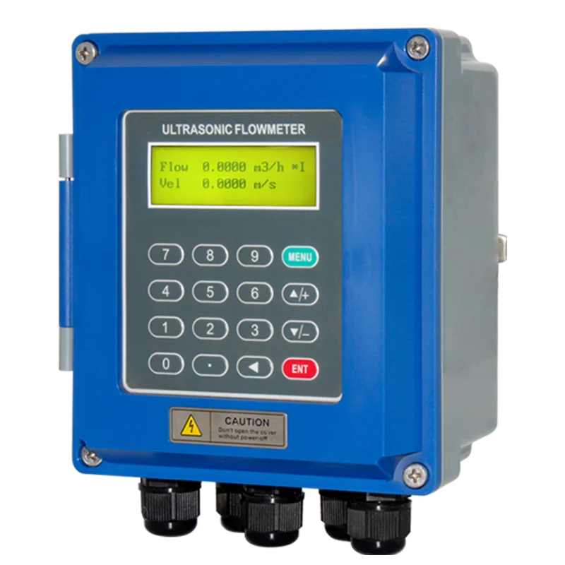 CE Certificated Wall Mounted Ultrasonic Flow Meters HVAC Chilled Water Line Energy Meter Clamp on BTU Meter