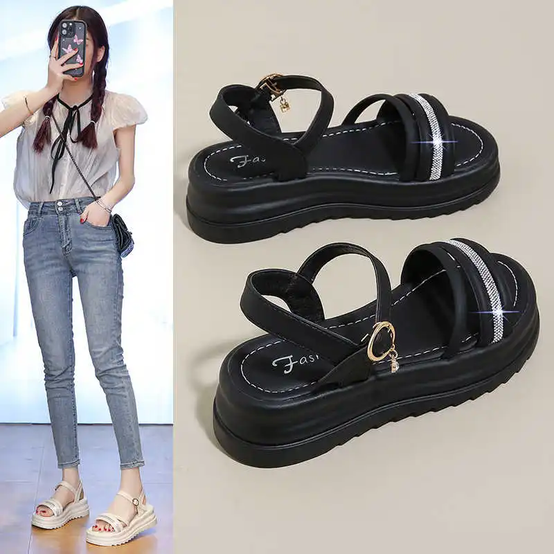 شباشب ربيعية لتهوية الأنف المستديرة، صنادل نسائية مريحة، أحذية رياضية أرجوانية للسيدات، بيع جميل