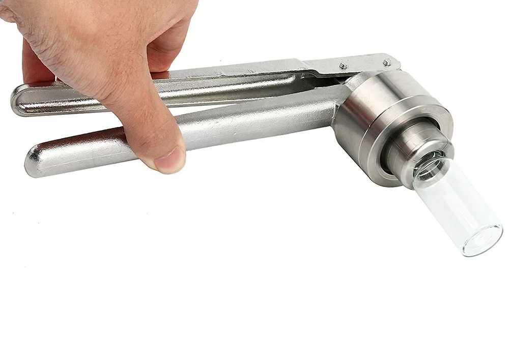 2025 رائجة البيع 20 مللي متر الوجه قارورة المكشكش دليل السدادة المكشكش غطاء زجاجة طبية العقص أداة اليد آلة الختم أدوات يدوية #3