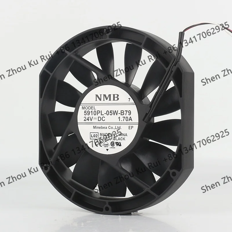 New NMB 5910PL-05W-B79 large air volume 17251 frequency converter 24V 1.70A 17CM Aluminum frame ultra-thin cooling fan
