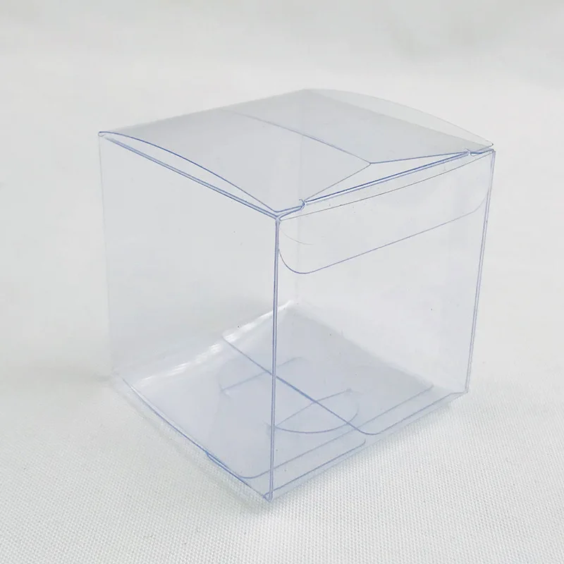 

25Pcs Large PVC Plastic Box Candy Chocolate Gift Packaging Box Toy Cosmetics Folding Display Boxes Party Decoration Supplies