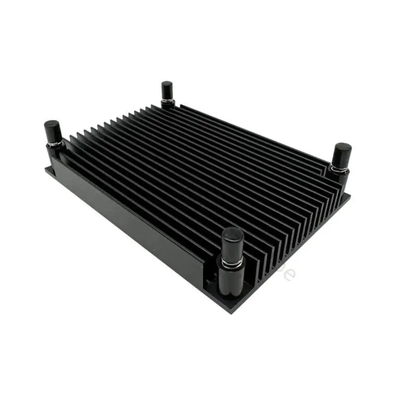 96BA Board Cooling Aluminium-Kühlkörper 80 x 55 x 10 mm mit flacher Basis und vier Befestigungslöchern für passive – Detail 9