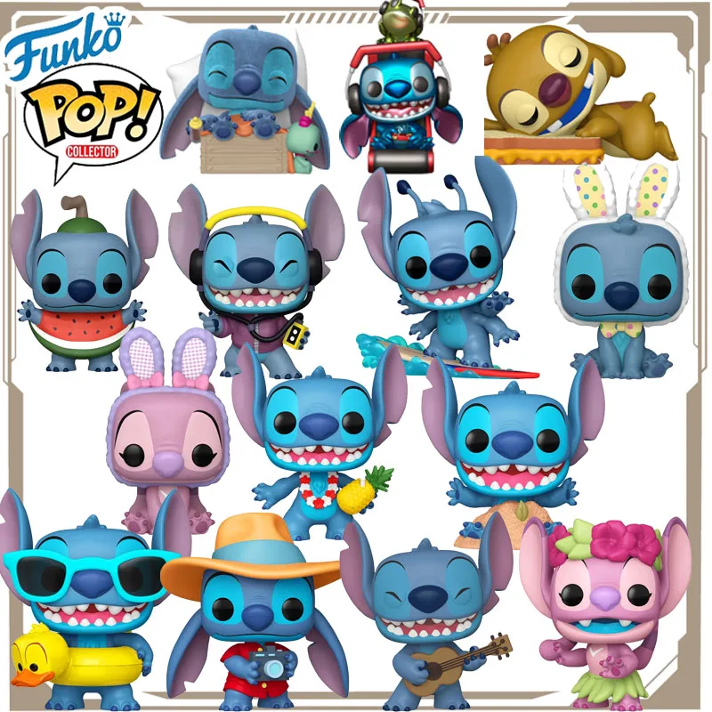 

In Stock Funko POP Original Lilo & Stitch Anime Figure Game Player Watermelon Action Figure Toys for Boys Girls Kids Gift