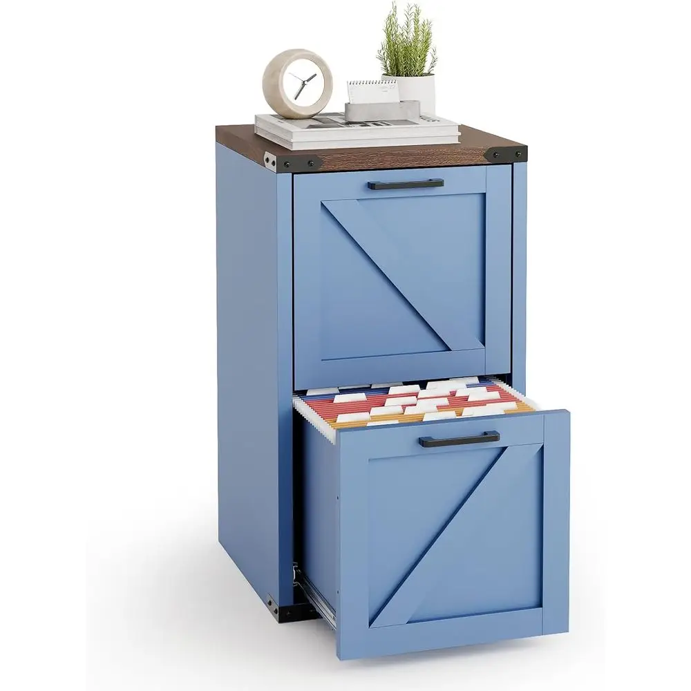 

Metal File Cabinet for Home Office, Letter File Storage, Printer Stand, and Study (Blue)
