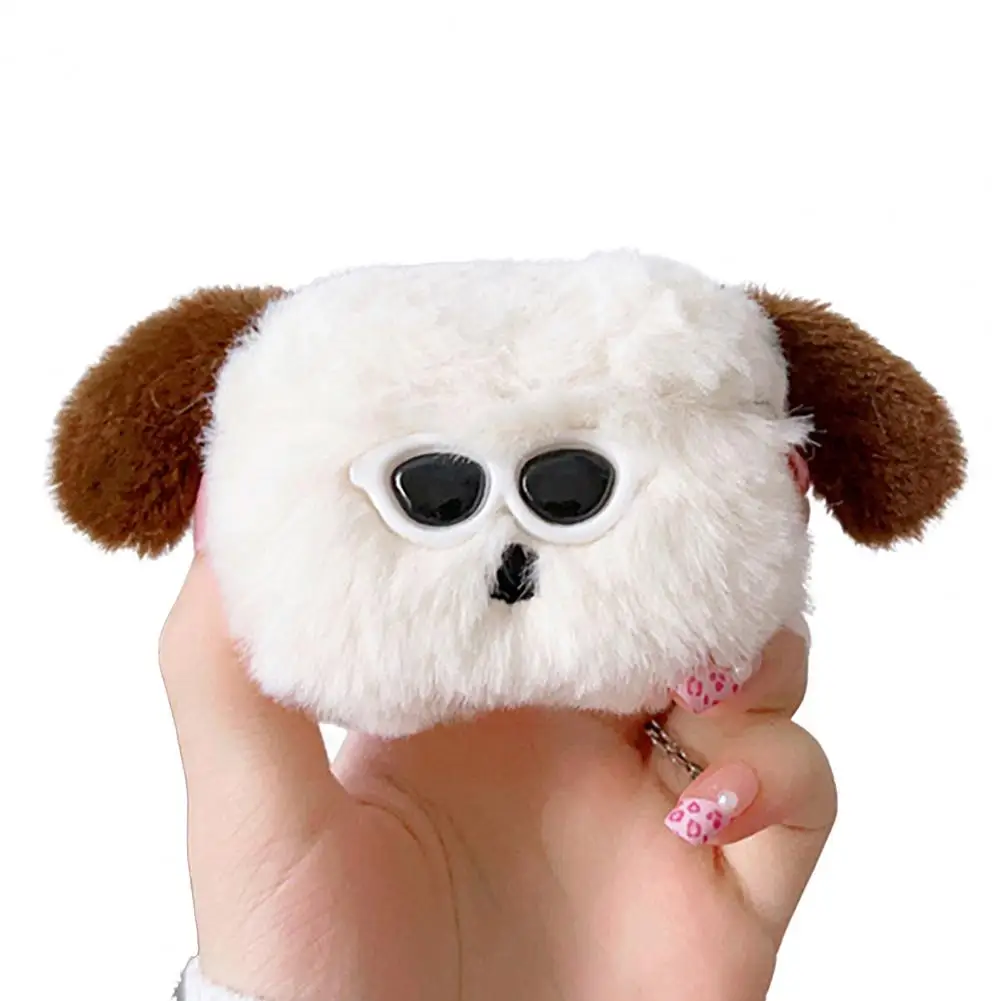 Plush Earphone Case Bunny Earphone Case Plush Rabbit Dog Earbud Case for Airpods 1/2/3/4 Wireless Charging Cover for Airpods
