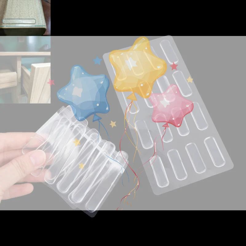 10/16Pcs Clear Silicone Bumper Pad Self Adhesive Anti Collision Sticker Non Slip Buffer Pad For Cabinet Drawer Refrigerator Doo