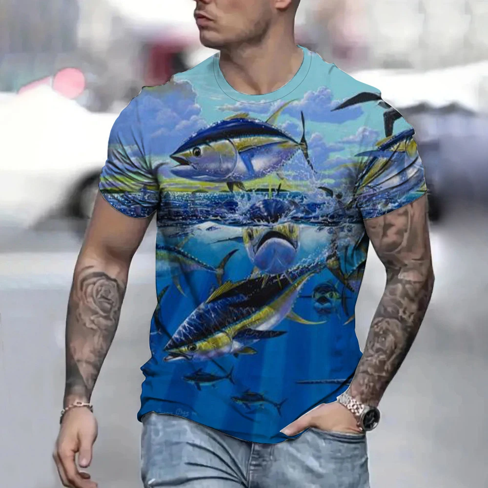 2024 Fishing Shirt Casual Loose Men Short Sleeve T Shirts UV Protection Tops Wear Summer Fishing Apparel Camiseta De Pesca Tops