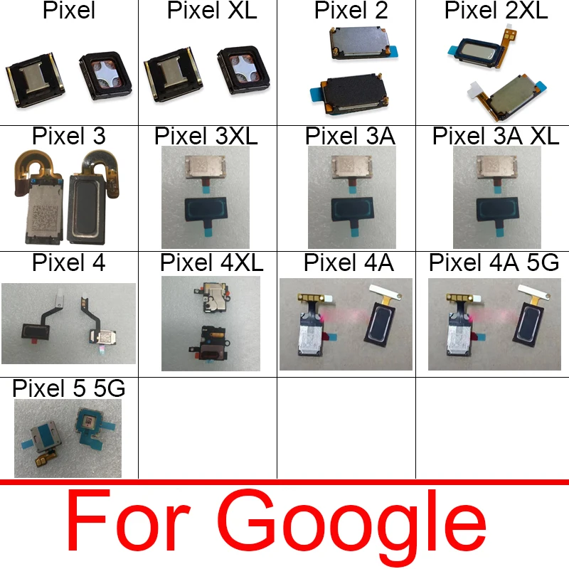 Earphone Speaker Flex Cable For Google Pixel XL 6 Pro 2 2XL 3 3XL 3A 4 4XL 4A 5A 5 5G Earpiece Ear Speaker Sound Receiver Parts