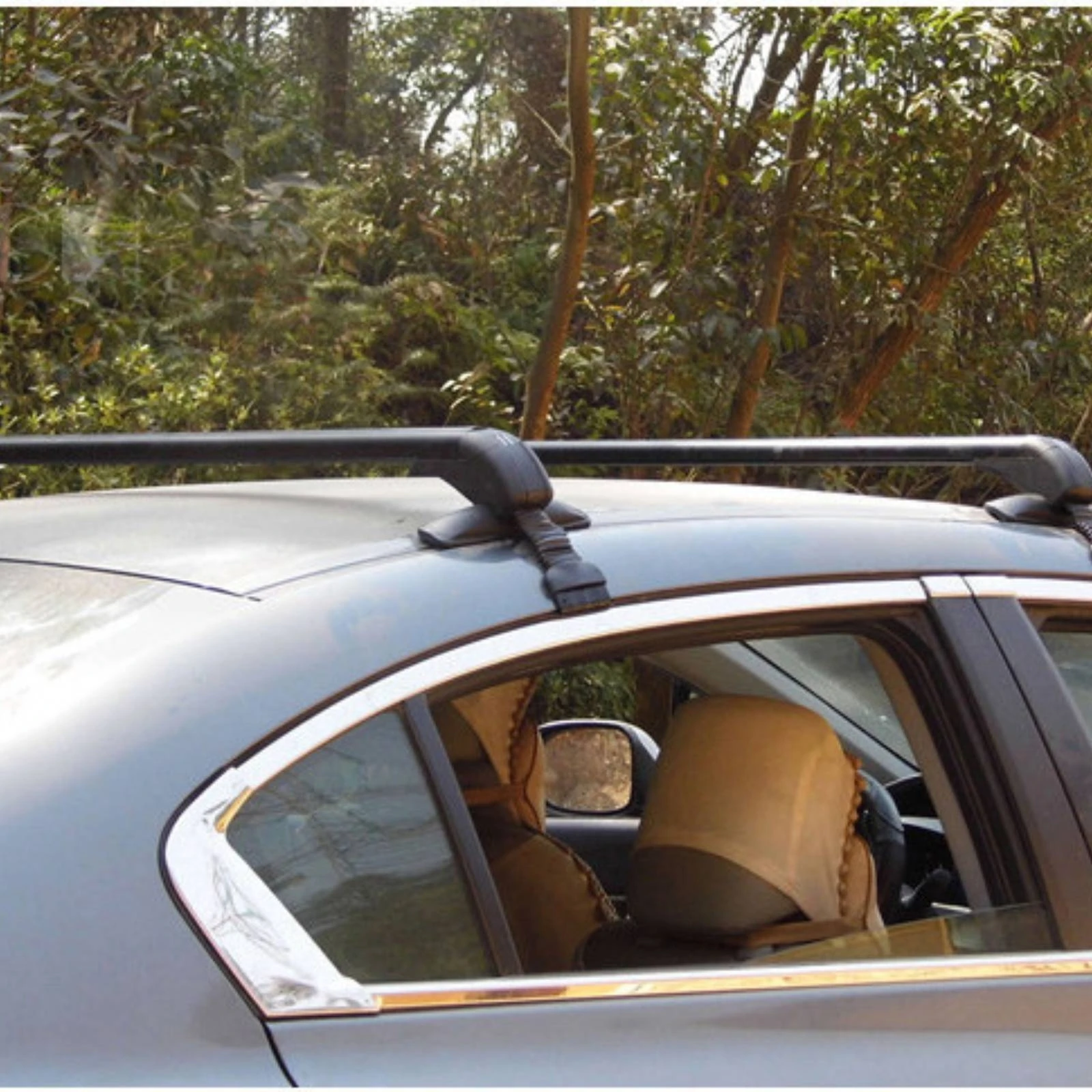 Roof Rack Crossbars Anti-Theft Car Roof Rack Cross Crossbars Car Top Crossbars Slim-Profile Long-Lasting for Travelers