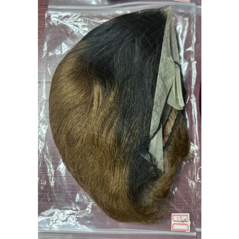 8 Zoll 12A Echthaar 13x4 Lace Frontal Perücke aus Virgin Remy Echthaar, von Ohr zu Ohr, Pixie Cut, kurze, glatte Perücke für den täglichen Gebrauch von Frauen. – Detail 12