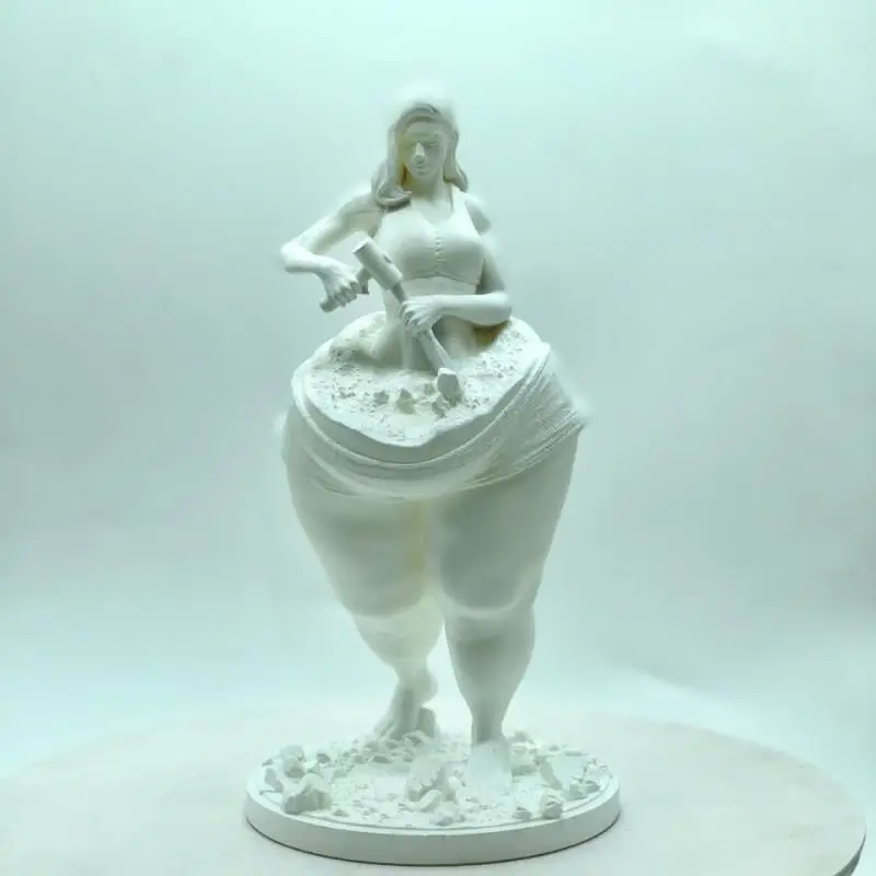 Modern Decor Minimalist Art Abstract Figurine Self Sculpting Breaks Fat Fitness Male And Female Statue Resin Crafts Gym Ornament