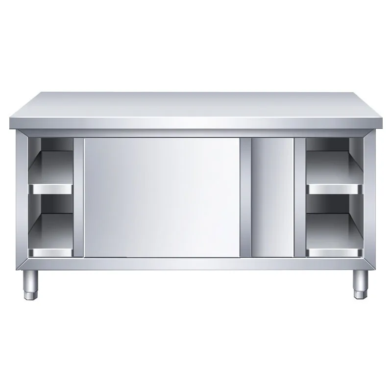 

Household Kitchen Console Sliding Door Charging Table Table Integral Charging Table Household Commercial Storage Locker