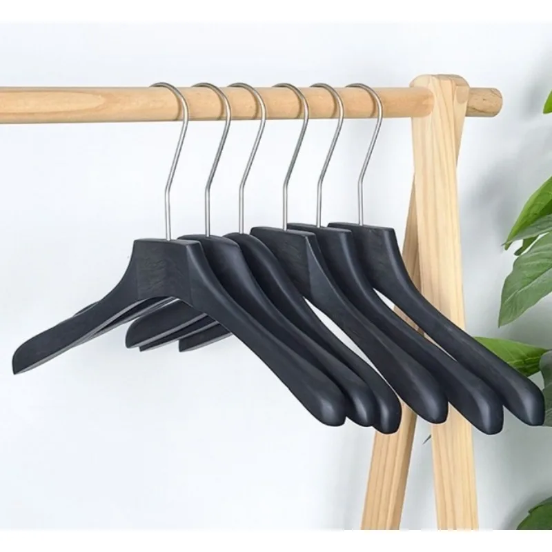 

5Pcs of Ink Black New High-end Clothes Hangers Non-slip and Traceless Clothes Hangers Trouser Racks for Clothing Stores