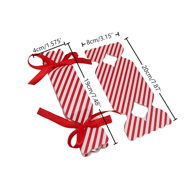 10/20Pcs Süße Geformte Candy Box Mit Band DIY Schokolade Cookies Hochzeit Papier Geschenk Verpackung Boxen Weihnachten Party dekoration – Detail 3