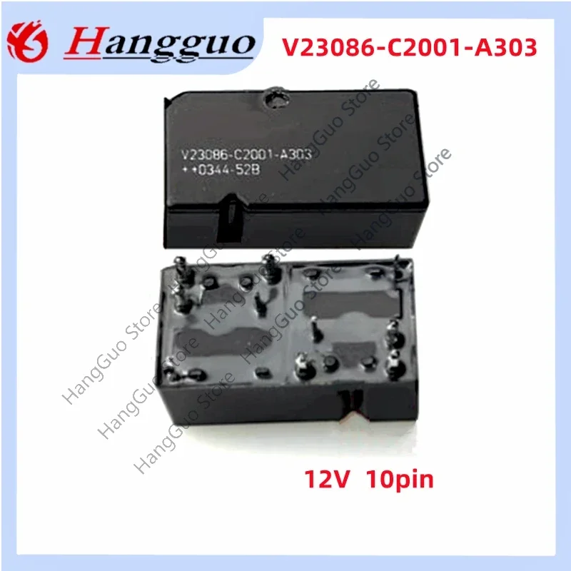 1pcs For TYCO V23086-C2001-A303 10pin Automobile Relay V23086 C2001-A303 DIP10 Car relay NEW ORIGINAL