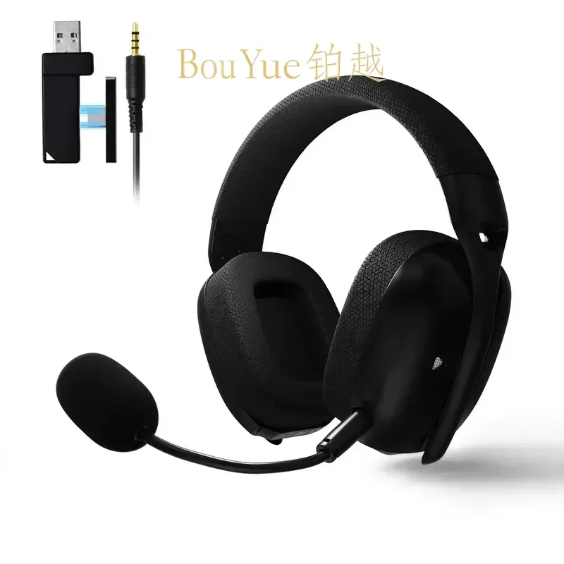 L80 PRO Wireless Gaming Headset ANC Noise Cancelling Over Ear Three Mode with Built-in Removable Dual Microphones for PC PS5