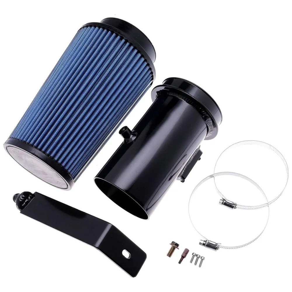 Aluminum Cold Aair Intake System Kit For Ford F-250 F-350 F-450 08-10 6.4l With Air Filter Powerstroke Diesel