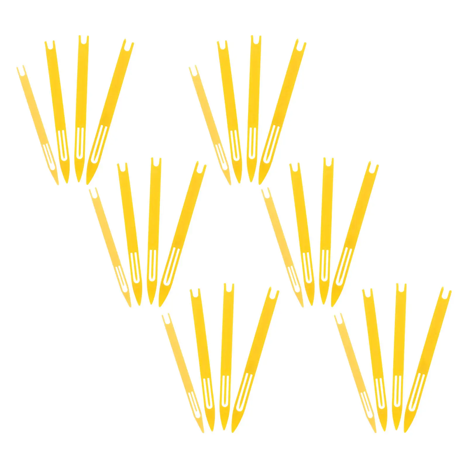 Fishing Net Repair Kit 24Pcs Plastic Mending Needles and Shuttles Durable Weather Resistant Tools