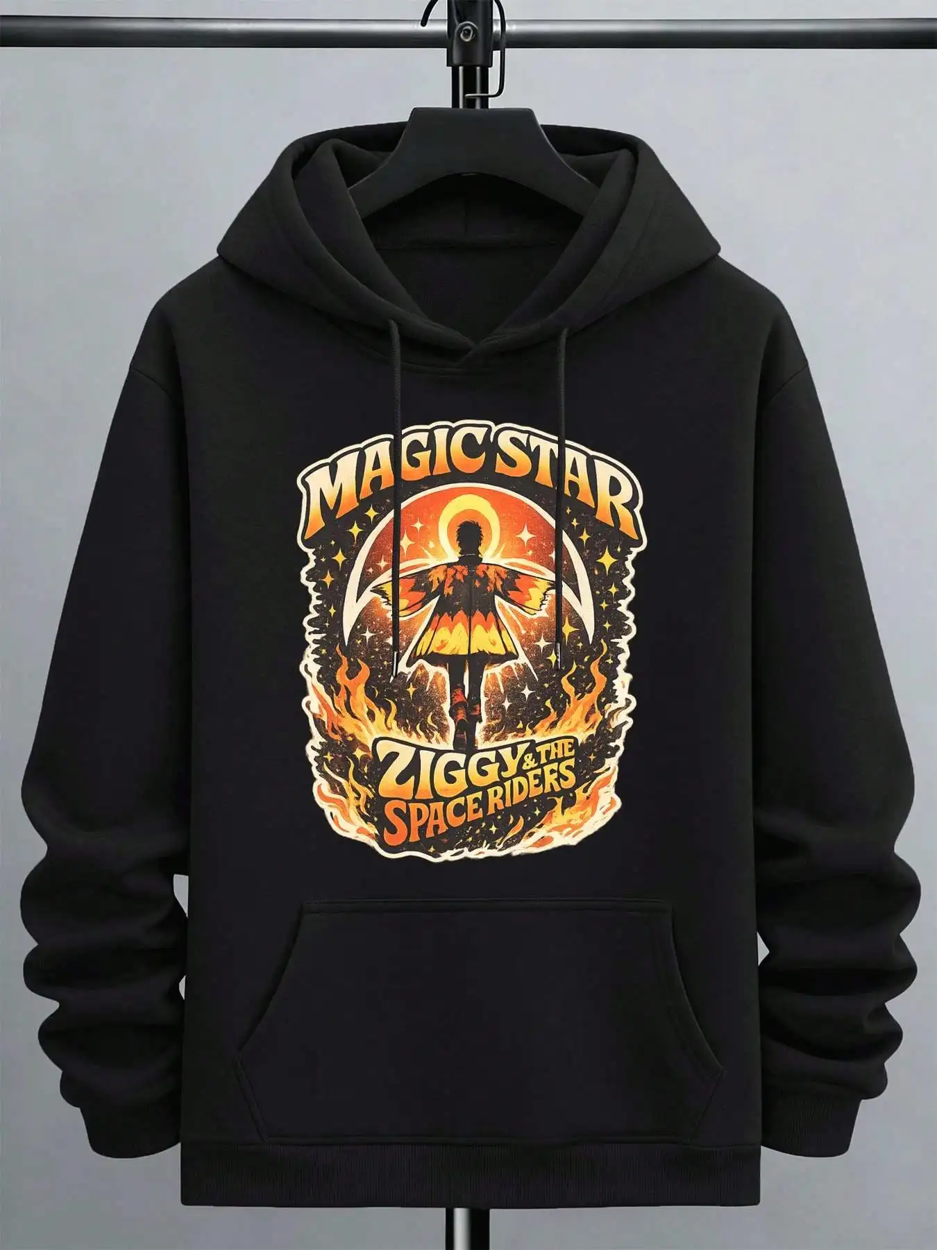Magic Star Space Riders Summer Graphic Hoodie, Premium Fabric, Round Neck, Loose Fit, Comfortable And Casual.