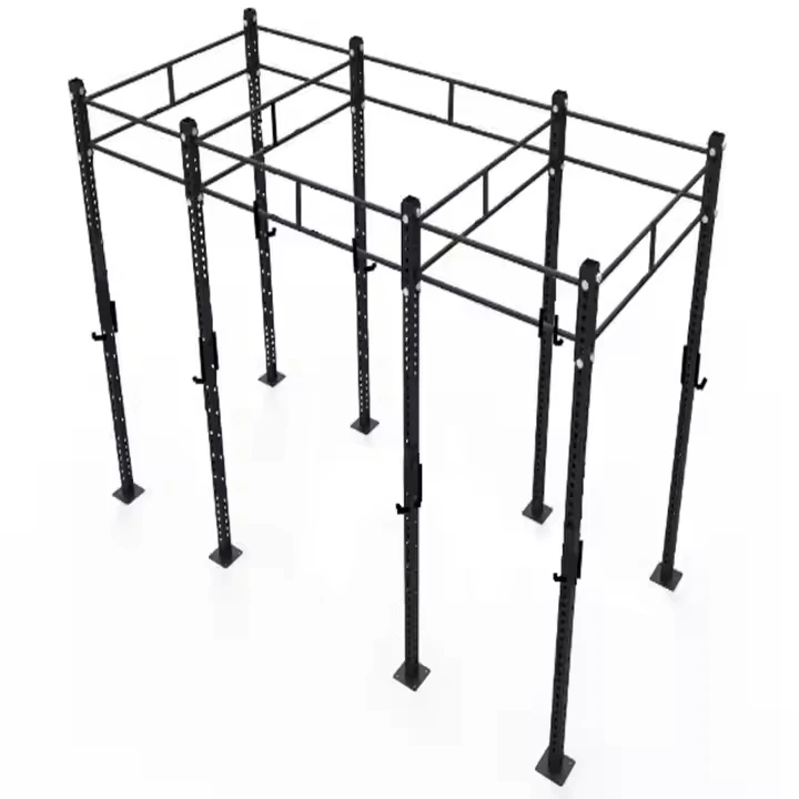 Unisex Multifunctional Steel Home Gym Training Rack Squat Shoulder Workout Indoor Bodybuilding Cable Cross Trainer