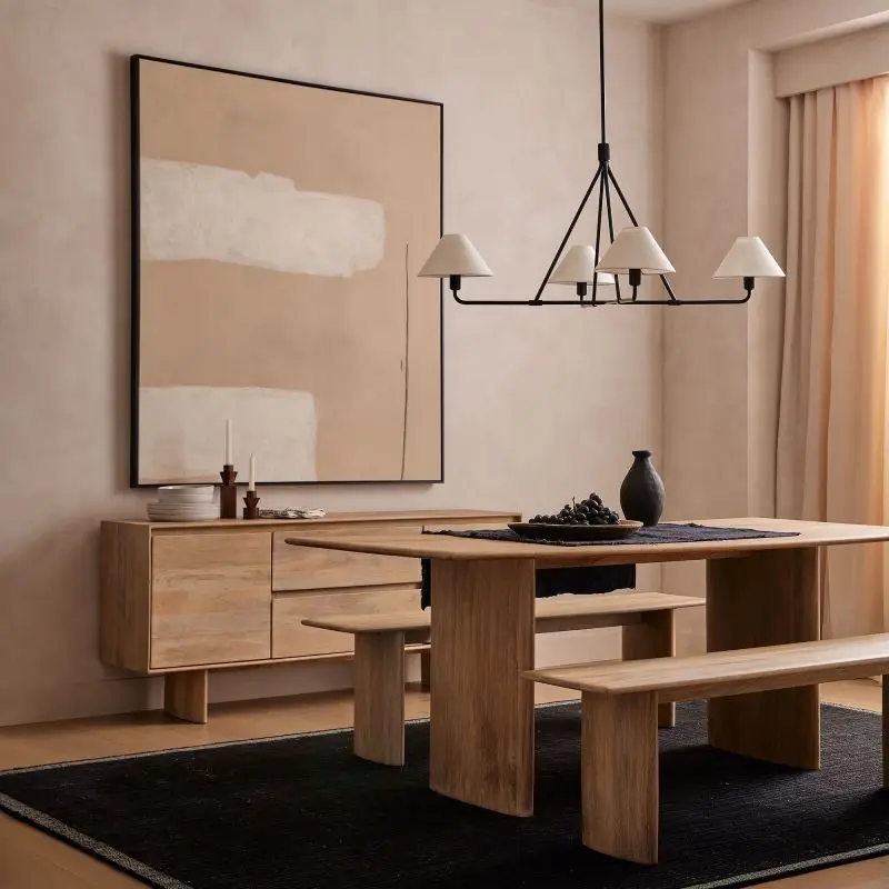 American Retro Minimalist Luxury Fabric Restaurant Chandelier Living Room Bedroom Hotel Villa