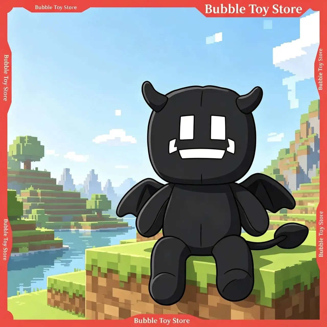 In Stock World Doll Bat Image Kawaii Twixxel Mob Plush Doll Cute Anime Peripherals Home Decor Halloween Christmas Gift