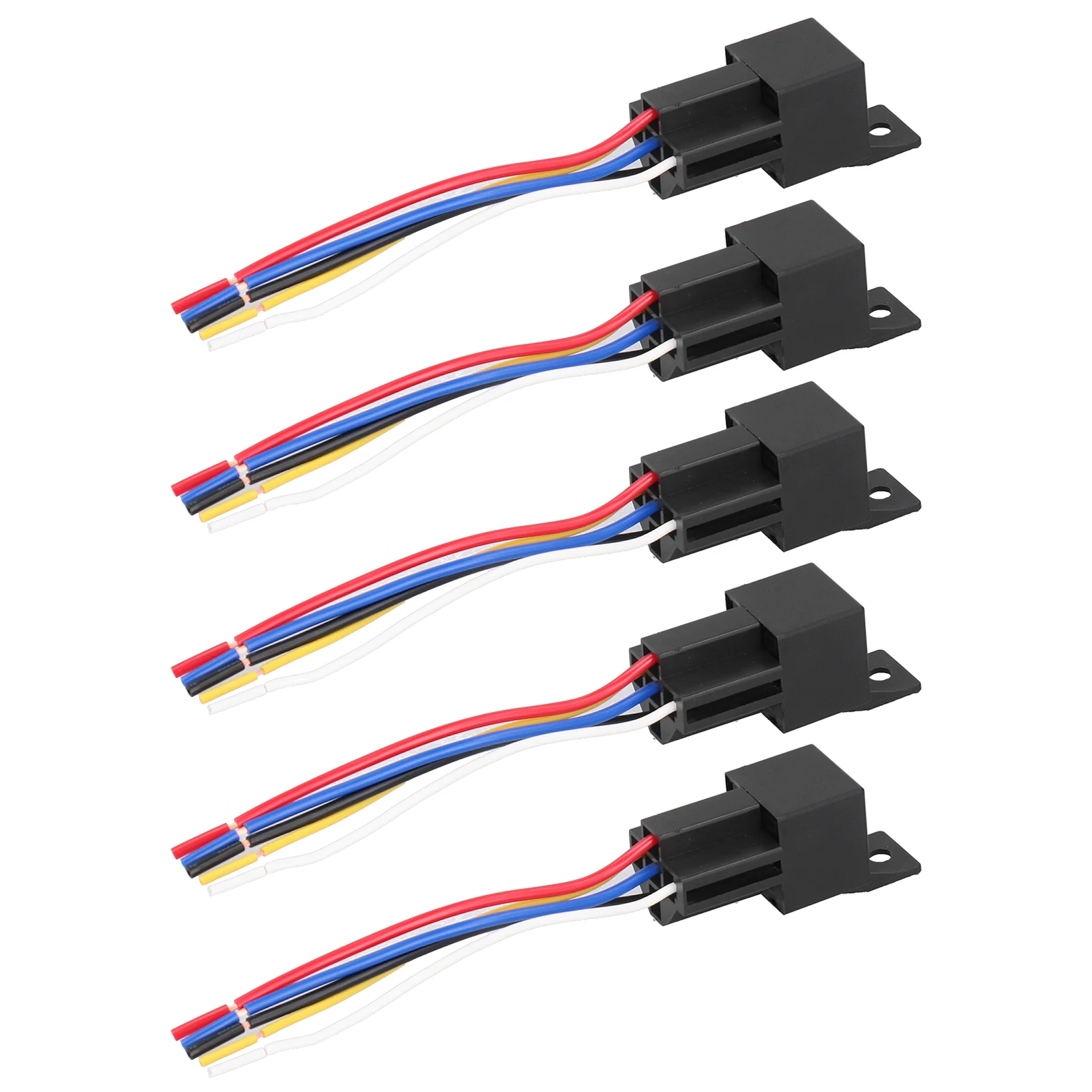 5 uds relé intermitente Universal controlador de luz intermitente LED 12V 40A 5 vías Control de luz intermitente impermeable