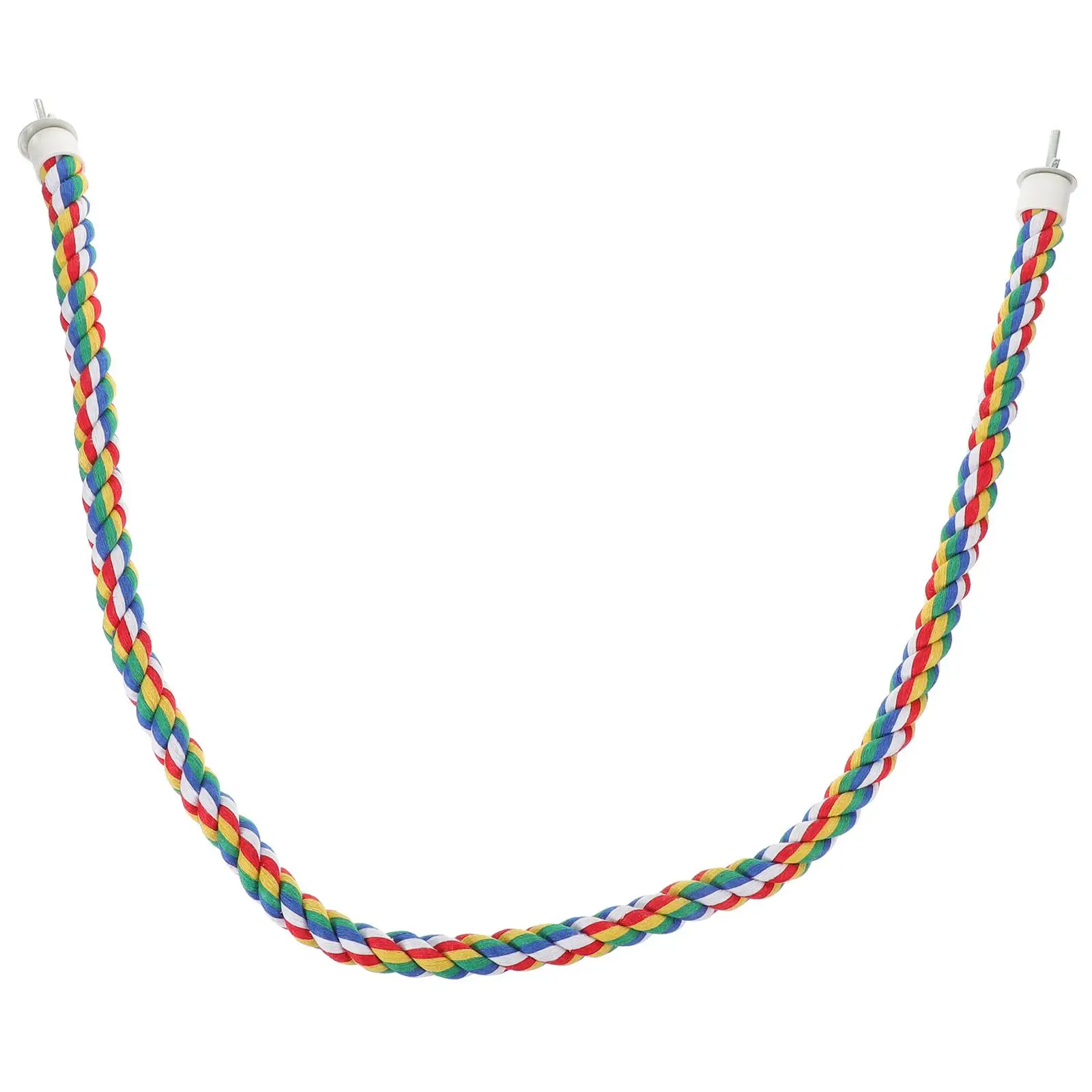 

Bright Colorful Rope Perch Chewing for Parrot Standing Climbing Parrot Standing Station Bird Toys Supplies Accessories