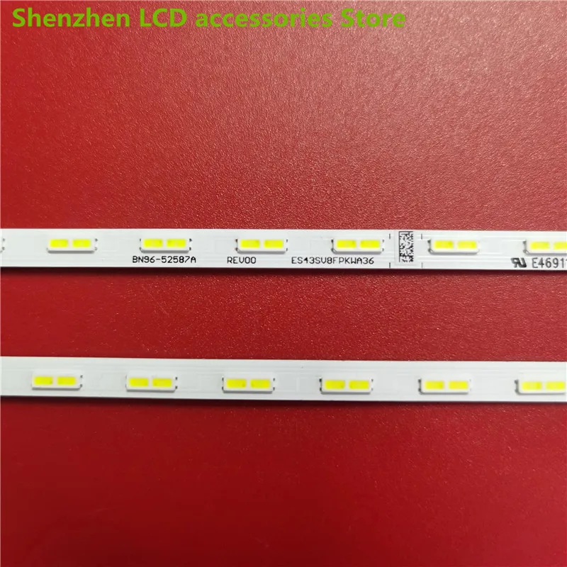 10 قطعة ل 43 بوصة سامسونج UE43AU9000K S1A8-430SM0-R0 36EABAR CY-SA043HGHY1V 46.7 سنتيمتر 36LED 3 فولت 100% جديد LED الخلفية قطاع