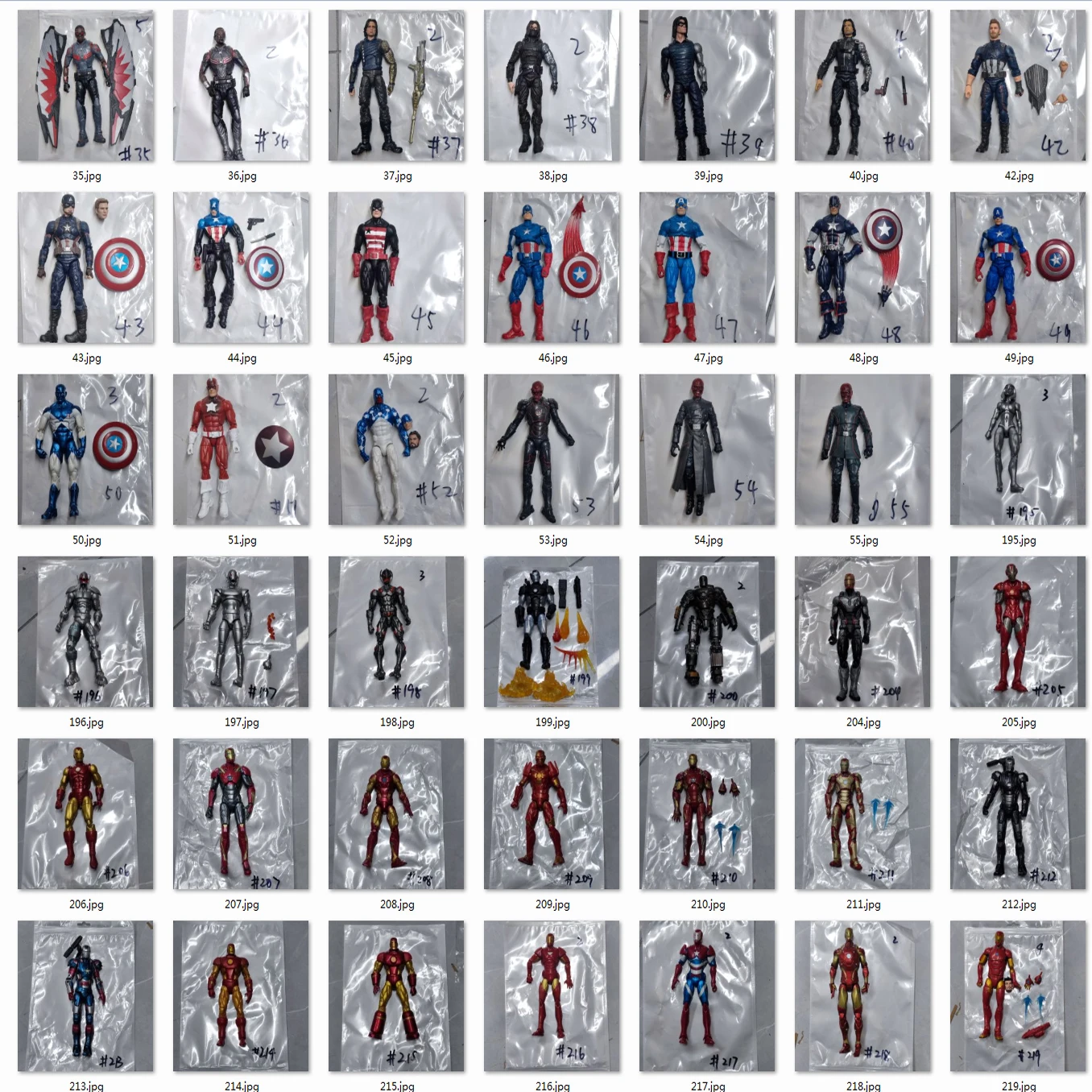 Marvel Legends Captain America Falcon Winter Soldier Iron Man Warmachine Red Skull Ultron Iron Patroit 6