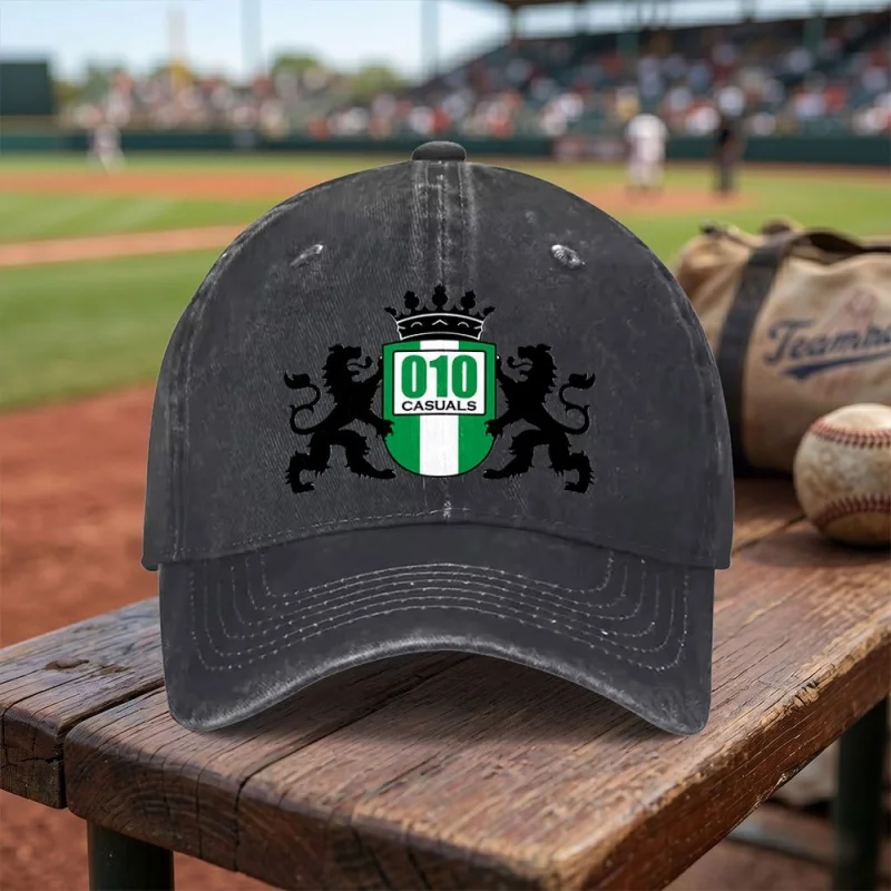 ROTTERDAM 010 Washed Baseball Cap Unisex Adjustable Buckle Lightweight Breathable Daily Travel Gift