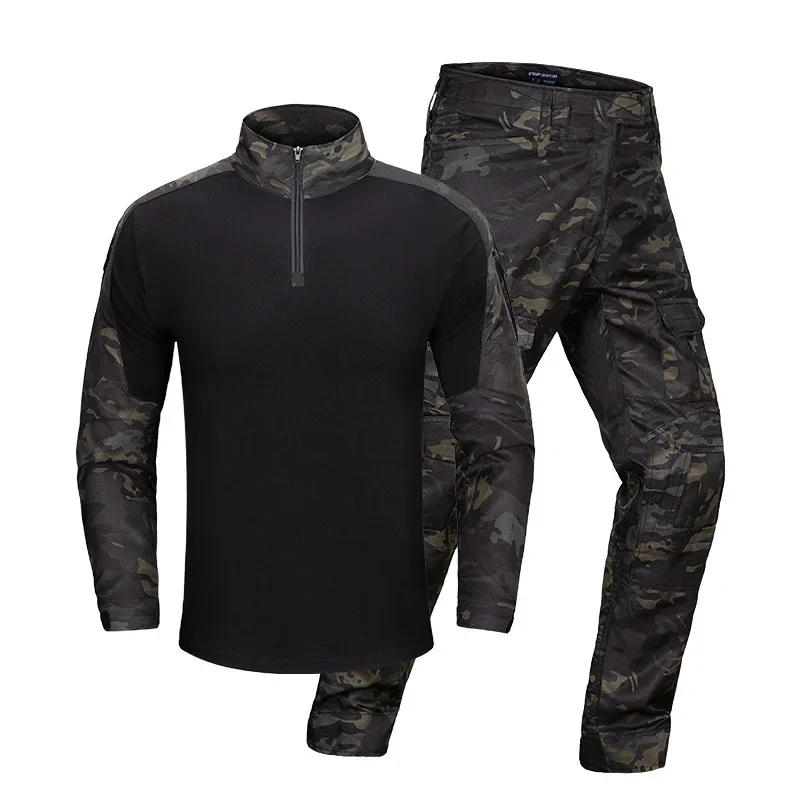 

Tactical Frog Tops+Pants for Men's Outdoor Training Hiking Camping Frogman Suit CP Camouflage Tactical Suit