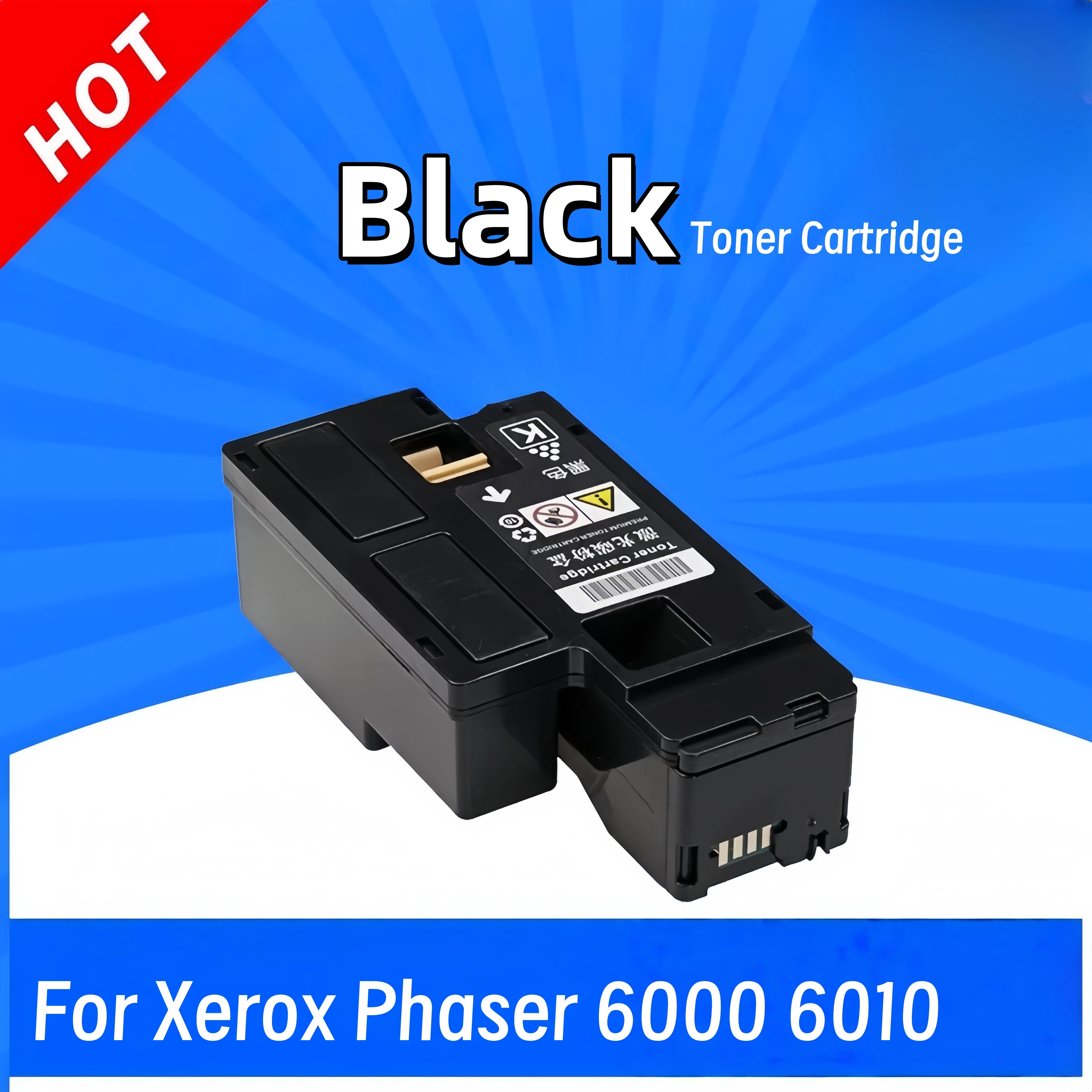 

Compatible Black Laser Toner Cartridge Powder Kit for Fuji Xerox Phaser 6000 6010 XER WorkCentre 6015 with New Chip 106R01630/34