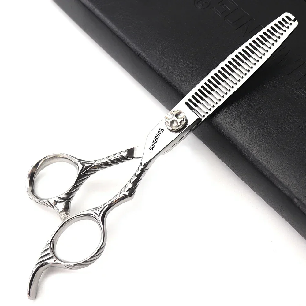 SHARONDS Hairdressing Scissors 6 inch Barber Exclusive Professional Flat shears Clippers stylist Set Styling Hair cutting tools