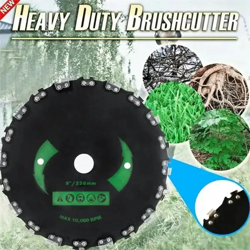 

9 Inch Steel Grass Trimmer Head Mowing Lawnmower Parts 20-Tooth Disc Blade Grass Brush Cutter for Lawn Mover Head Supplier