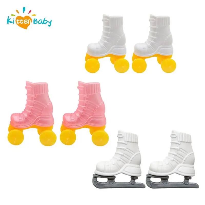 

Christmas Elf Doll Accessories Ice skates Shoes Dollhouse Shoues Toys Mini Roller Skate For 30cm Doll 1:6 Dollhouse Miniature