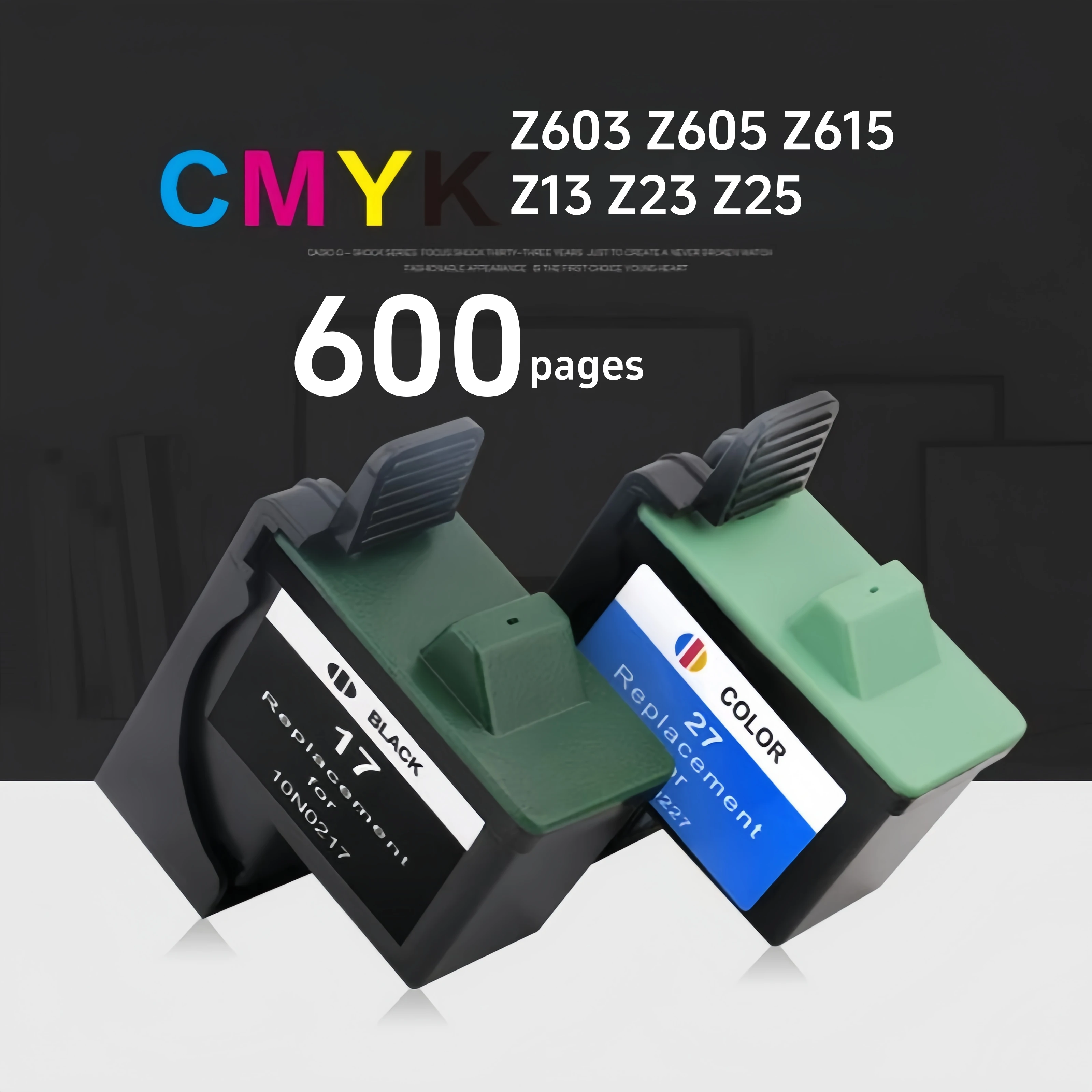 

17 27, сменный картридж для принтера Lexmark Z603 Z605 Z615 Z13 Z23 Z25 Z33 Z35, 10N0017 10N0217 L-17 27