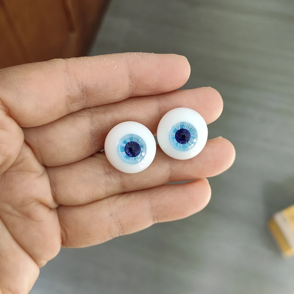 인형 액세서리 장난감 눈 16mm msd yosd sd bjd 인형 유리 눈구슬 블루 컬러 JD01