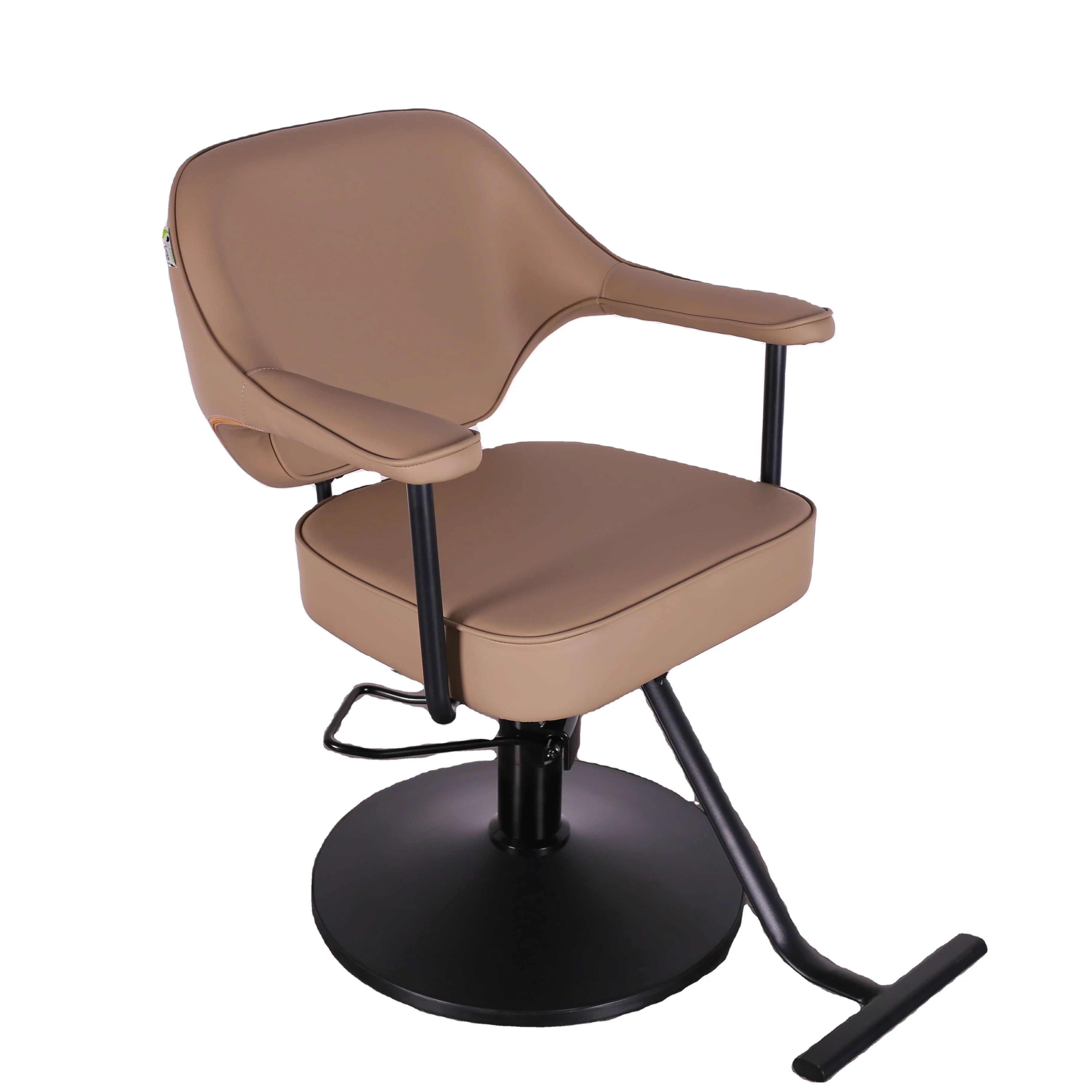 hair chair barber shop and salon chair factory price black metal hair cutting salon barber chair