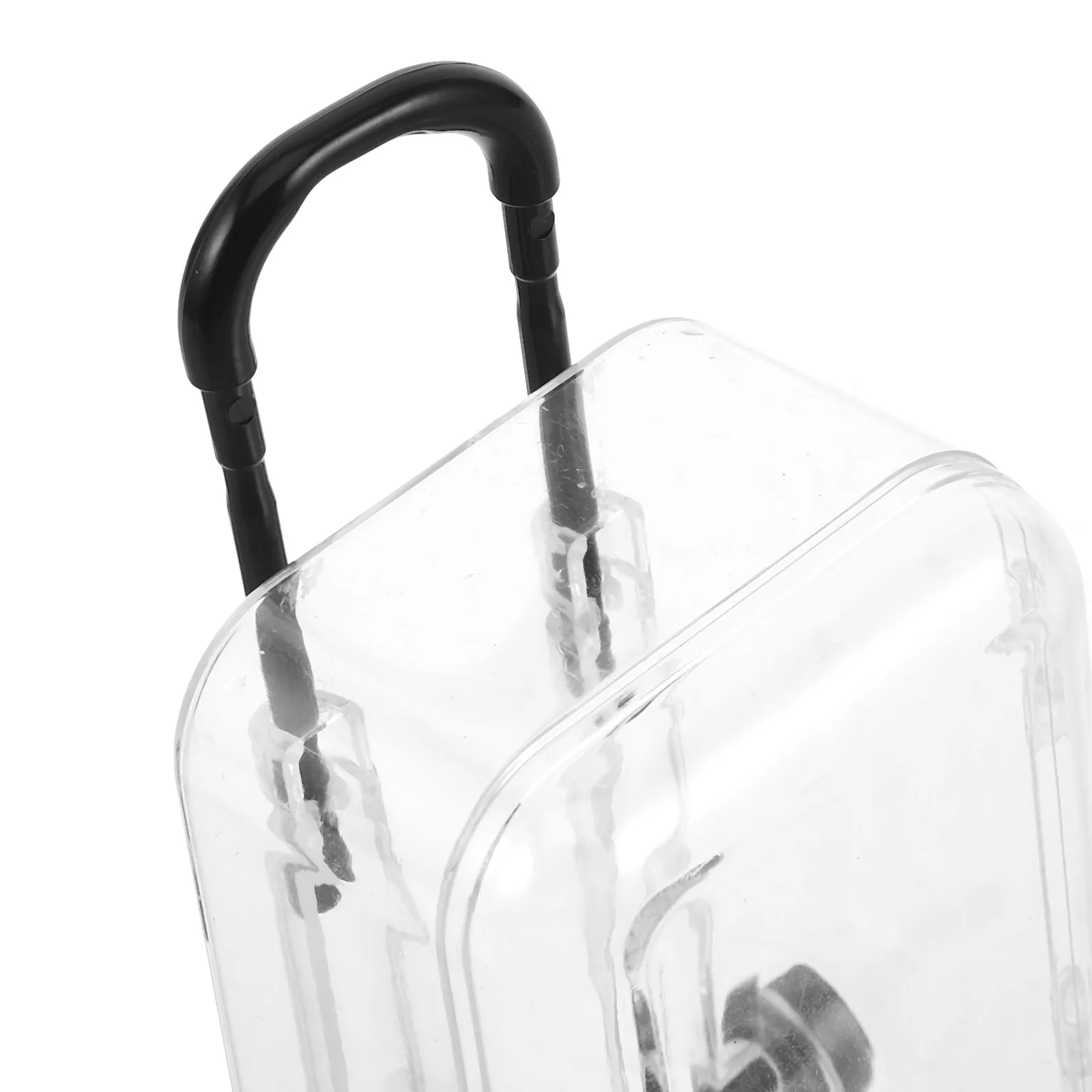 3Pcs Mini Travel Jewelry Cases Transparent Plastic Suitcase Portable Holder for Earrings Rings Small Accessories Storage