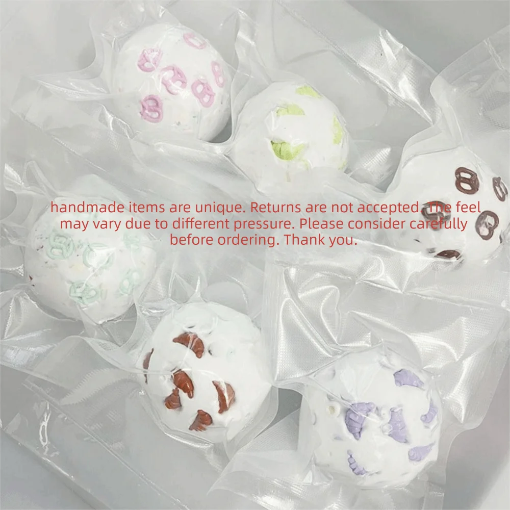 Hand Relax Clay Craft Balls Non-bounce Handmade Handmade Squeeze Balls Pinch Moldable Blocks Filled Squishy Student Prize