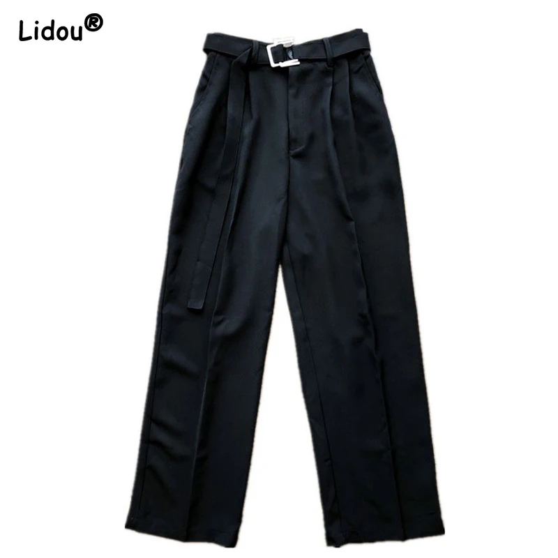 Pantalon Fin à Fermeture Éclair pour Homme, Vêtement Décontracté, Mode Coréenne, Confortable, Solide, avec Poches pour Documents, Beau, Nouvelle Collection Printemps Été 2023