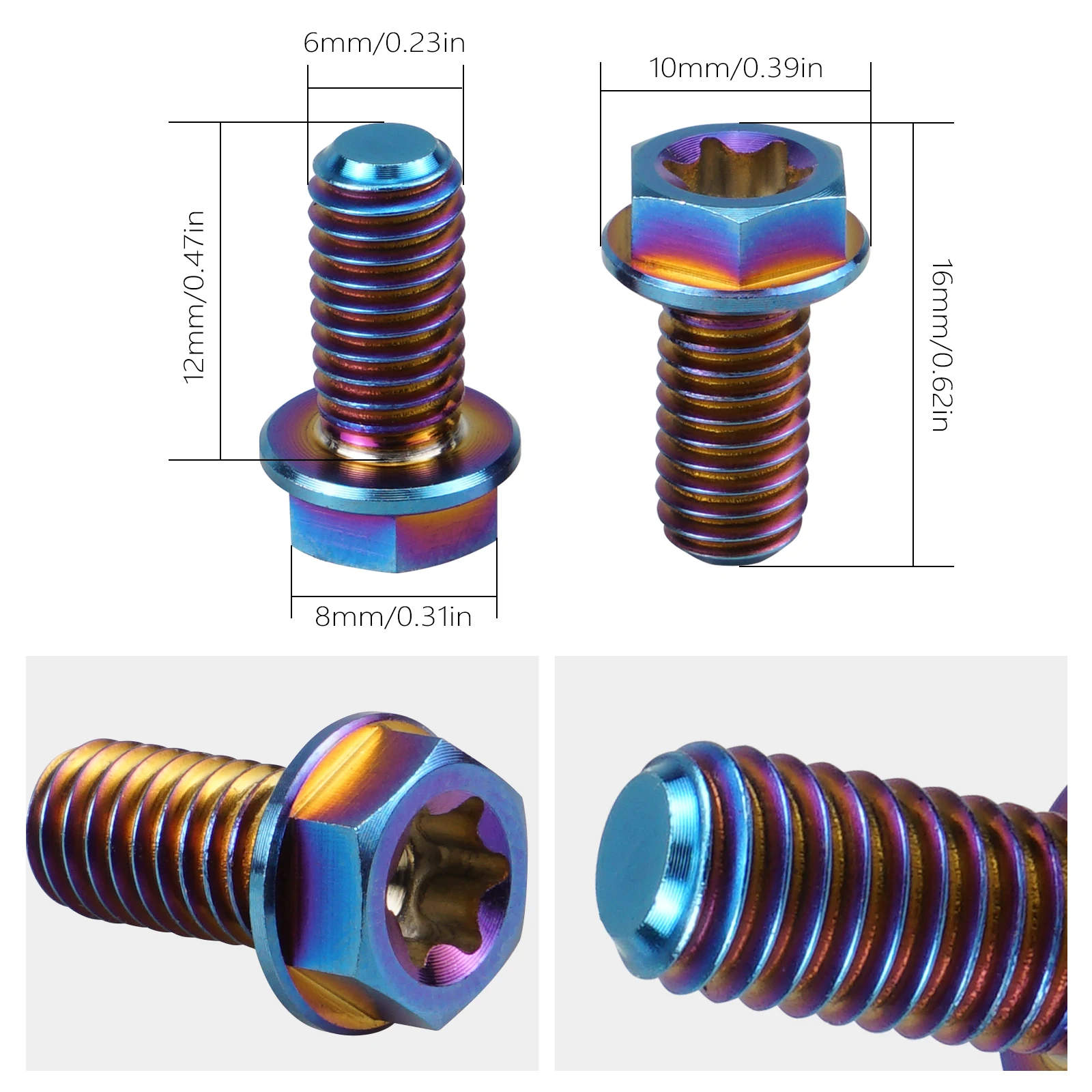 Motocross For Surron light bee X / S / L1E Segway X160 X260 Sur-ron light bee X light bee S M6X13 Rear Brake Disc Pad Screws