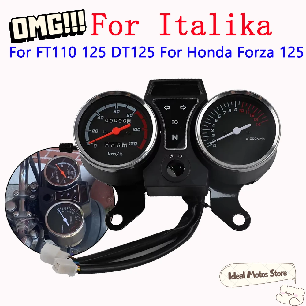 

For Italika Honda FT125 FT DT125 Forza 125 Speedometer Tachometer Odometer Combo Motorcycle Dashboard Gauge Instrument Cluster