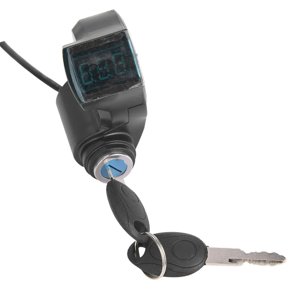 Digital Display Ignition Key Start Switch Assembly Power Lock For 10 inch KUGOO M4 M4 Pro Electric Scooter Replacement Part