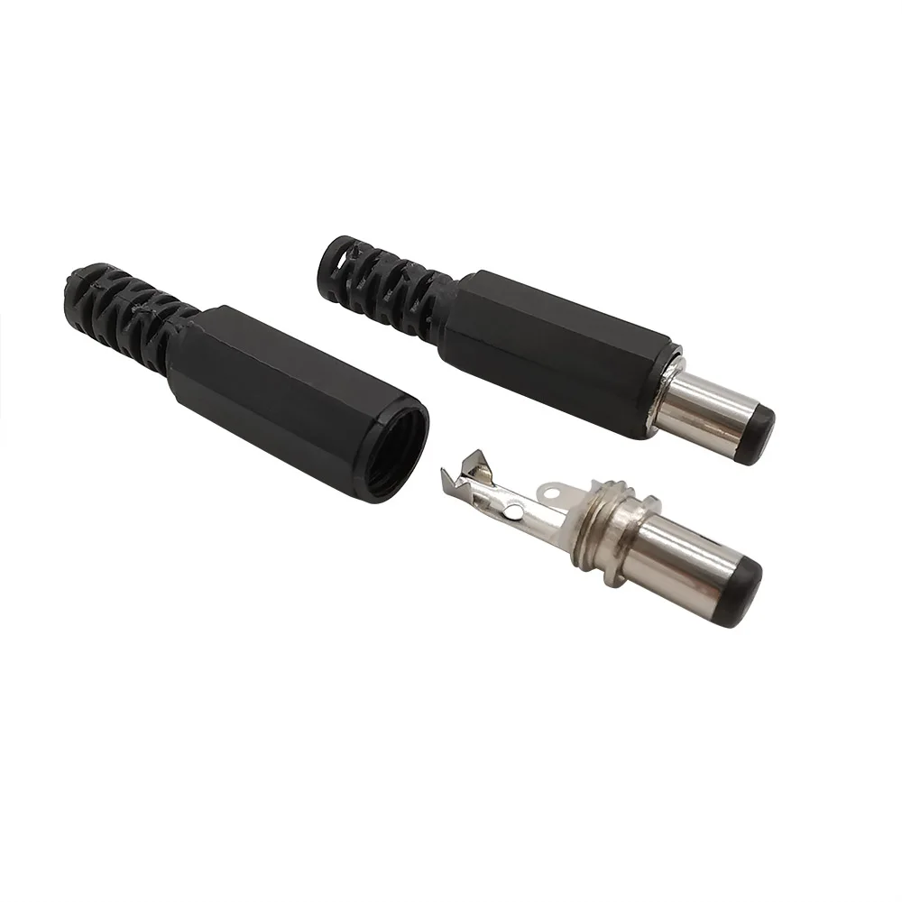 5.5mm x 2.1mm 5.5x2.1 DC złącze wtyczka zasilająca zasilania + gniazdo metalowy Panel wtyczka Jack złącza DC Adapter terminala