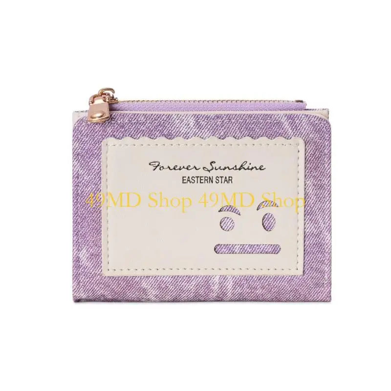 49MD Compact Wallets Card Holder Ladies Purse Money Bag,Clutch Purse Bifold Purses