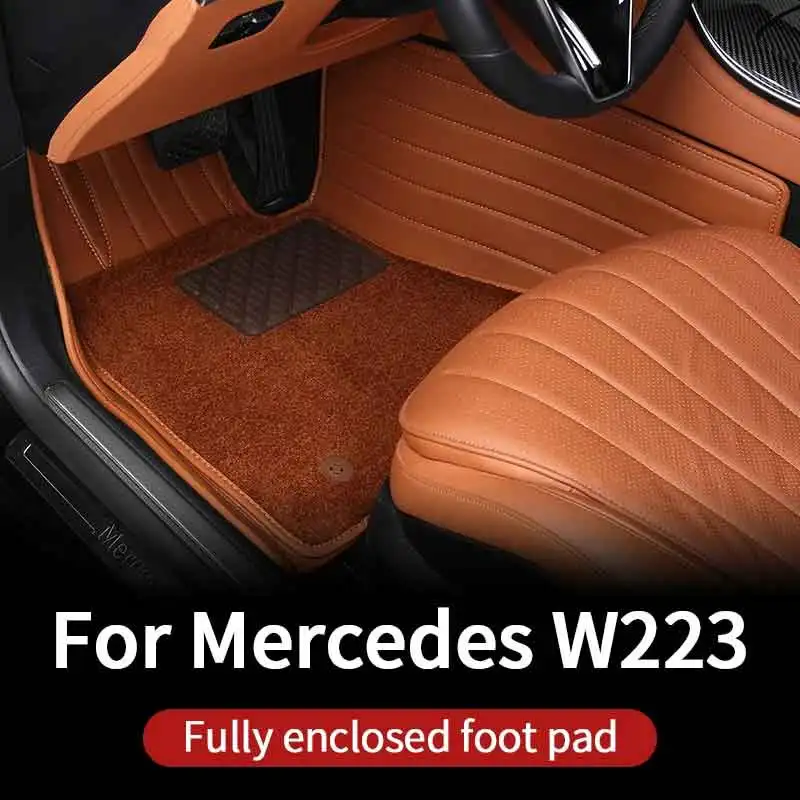 car accessories Fully enclosed floor mats for 2021~2023 benz S400 S450 S550 w223 S series floor mat