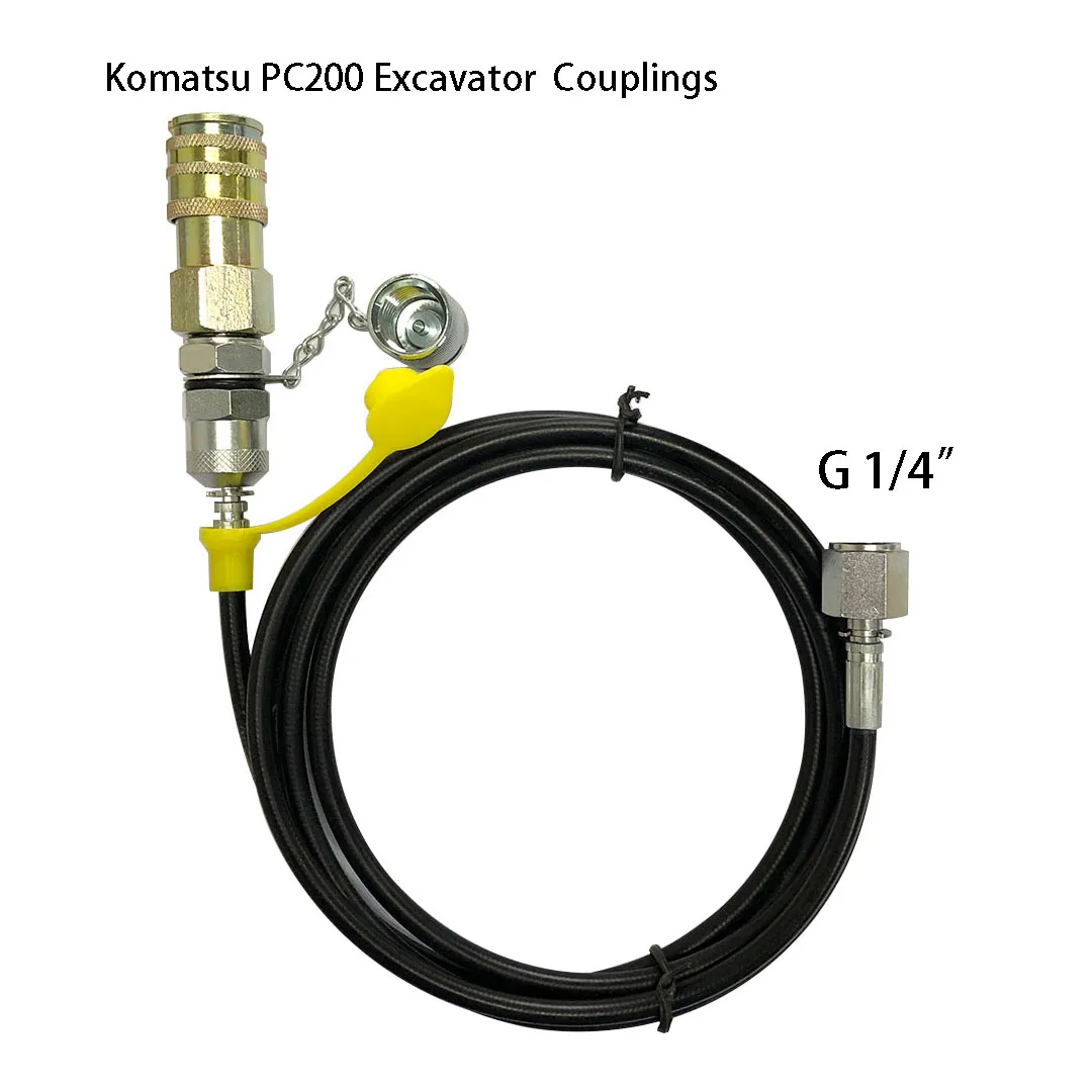 FANDE manguera hidráulica para excavadora, acoplamientos de oruga, 63MPa, G1/4 \'\', conexión Komatsu PC200